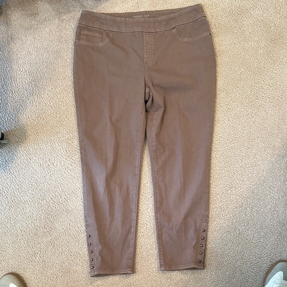 Chico's Brown Ankle & Cropped Jeans